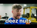 Mrbeasts deez nuts commercial with vine booms