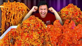 MUKBANG MELDI SEA FISH NOODLES WITH SPICY JUMBO MEATBALLS