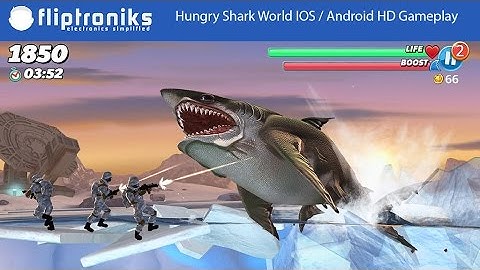 Hungry Shark World IOS / Android HD Gameplay Part 1 - Fliptroniks.com