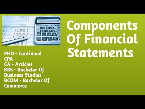 components of financial statements
