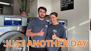 One Last Shift Before We Leave Town Laundromat Vlog