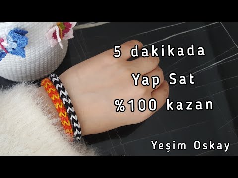 NASIL TARAFTAR BİLEKLİK YAPILIR. Amigurumi Bileklik Nasıl yapılır #taraftar #bileklik #takı