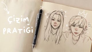 draw with me ✨| portre çizim pratiği by munisshi   2,004 views 1 year ago 7 minutes, 5 seconds