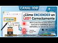 Parte 1. Electrónica básica. Como encender un LED. Tensión de Juntura y Corriente Máxima.