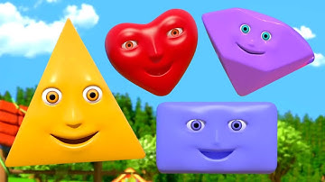 Shapes Song, Learn Shapes and Nursery Rhyme and Preschoolers