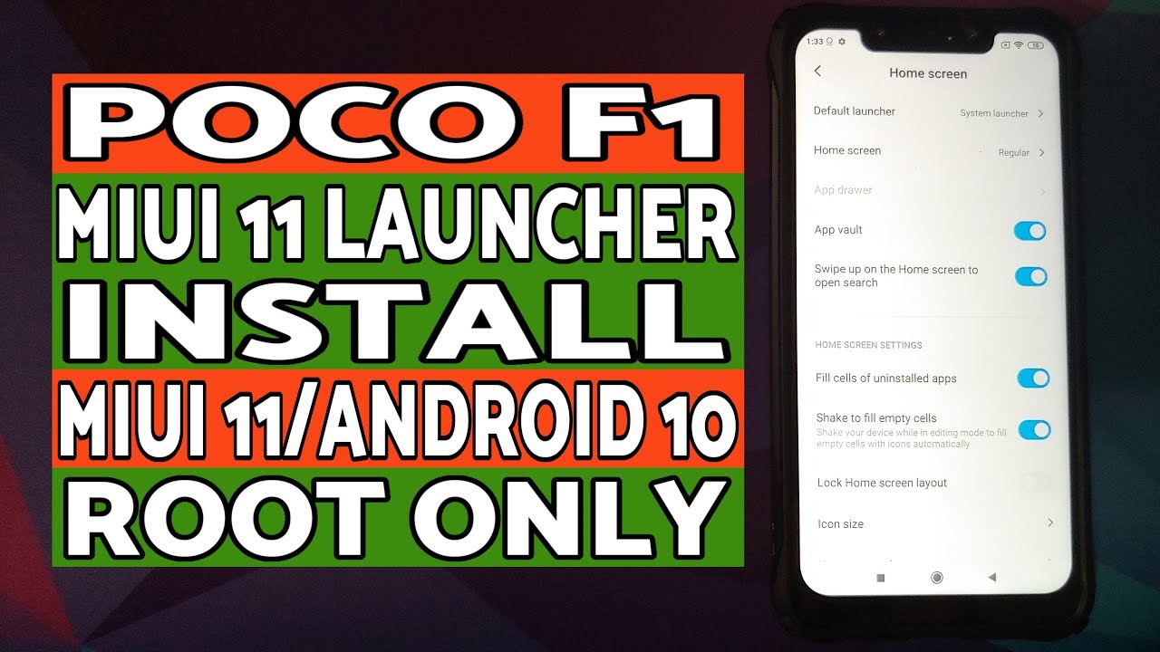 Poco F1 | Install MIUI 11 Stable Launcher | MIUI 11 & Android 10 | Root ...