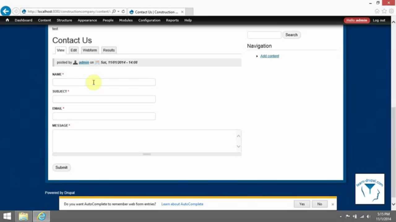 Learn Drupal - Metatag, Webform, CAPTCHA