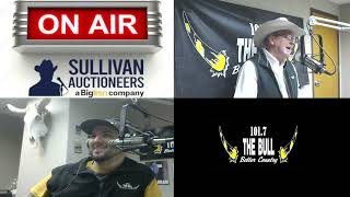 Dan Sullivan of Sullivan Auctioneers visits with Hayden Douglas