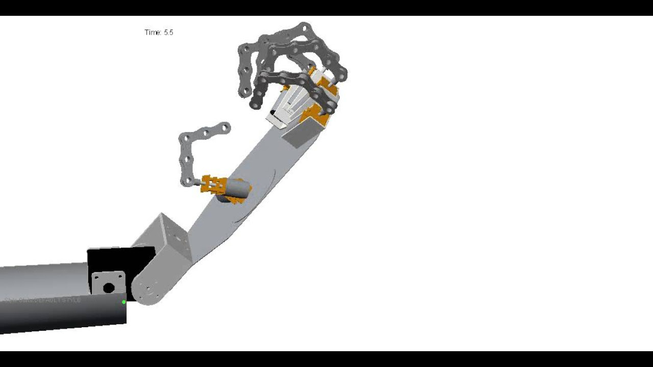 Humanoid Robotic Hand Arm animation  5