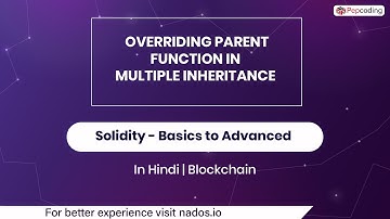 31. Overriding Parent Function In Multiple Inheritance | Blockchain | Solidity ^0.8 In Hindi