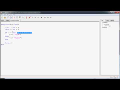 Beginning Programming in Monkey - 06.5 Conditional Operators