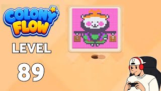 Colony Flow level 89 walkthrough gameplay 