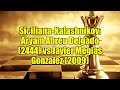 Siciliana-Kalashnikov: Aryam Abreu Delgado (2444) vs Javier Megias Gonzalez (2009)