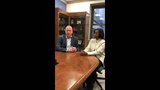 Mayor Horrigan and Tamiyka Rose