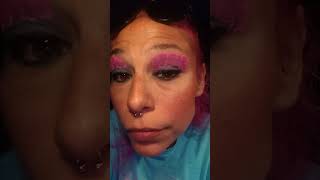 pink cloud makeup look #creativemakeuplooks #wetliner #glistencosmetics