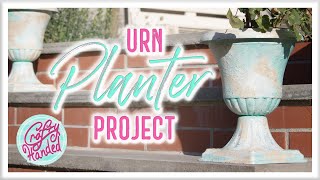 Plastic Urn Planter MAKEOVER - TUTORIAL