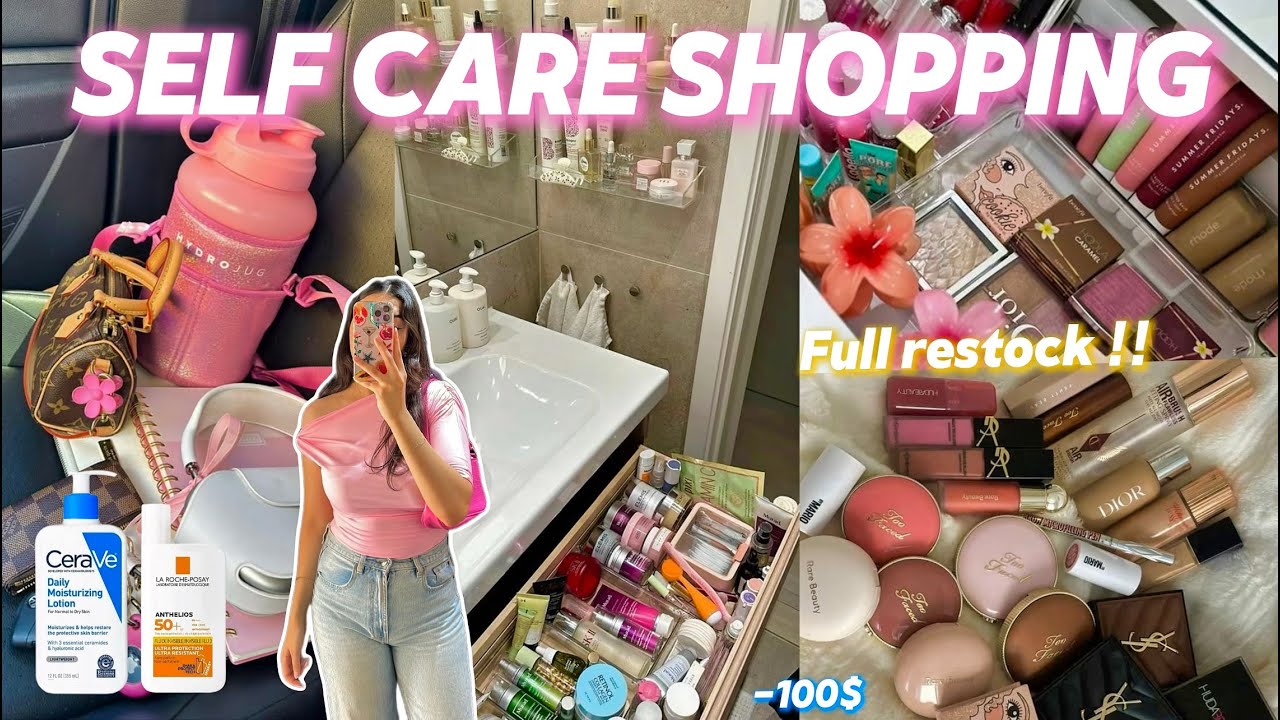 let’s go self care shopping 🛒🧴🍓|يلاه نخرجو نخسرو فلوسنا على راسنا 💰🎀🛍️🤭