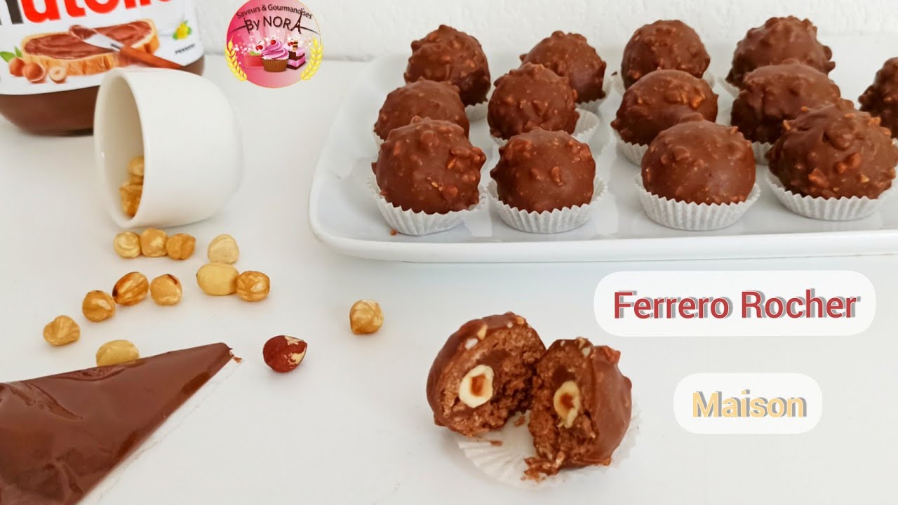 Ferrero Rocher Fait Maison Facile Et Rapide Sans Cuisson فيريرو روشي Youtube