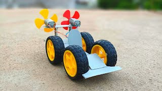 How To Make A Super Fast Air Powered Car Air Car - Easy And Simple Double Propeller Diy Toy
