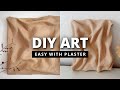 BEST TEXTURED 3d WALL ART Tutorial | DIY Plaster Art