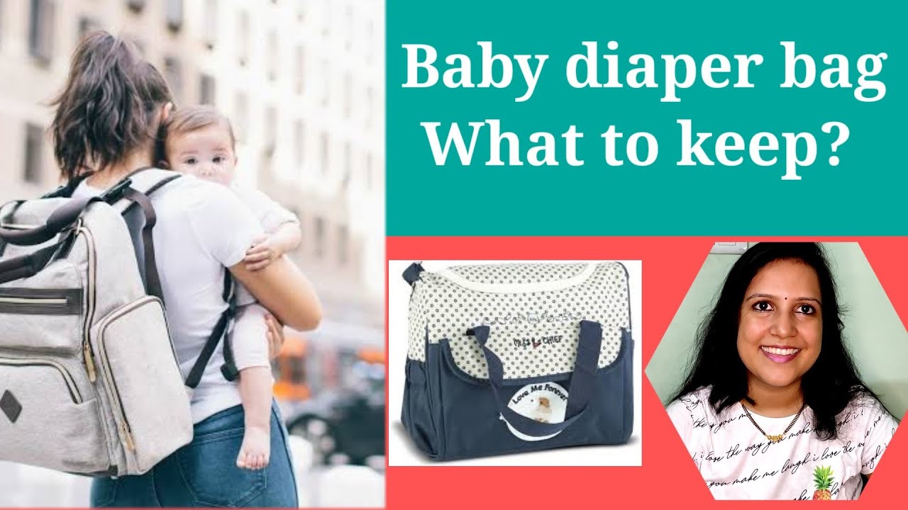 Baby diaper bag what to keep in diaper bag Easy traveling with baby YouTube