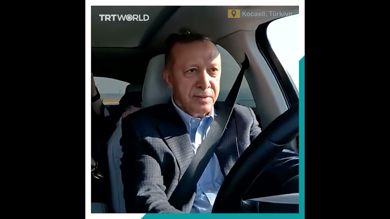 President Erdogan Test Drives T Rkiye S First Domestically Developed Car