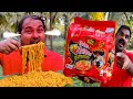2X SPICY FIRE NOODLES CHALLENGE | World's Spiciest Noodles | Eating Challenge | World Food Tube