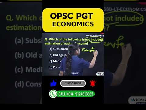 OPSC PGT ECONOMICS IMP MCQ #opscpgt #economics