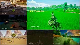 Getting all those Sweet achievments-Stump 2,Coconut 2, Cactus, Pumpkin, Watermelon and Weed- Day 17