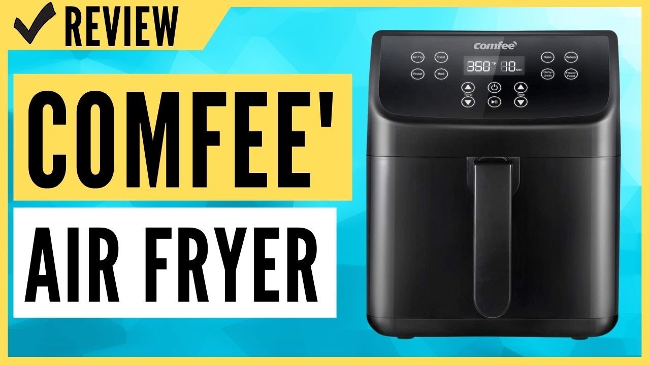 COMFEE' 5.8Qt Digital Air Fryer, Toaster Oven & Oilless Cooker, 1700W with  8 Preset Functions, LED Touchscreen, Shake Reminder, Non-stick Detachable