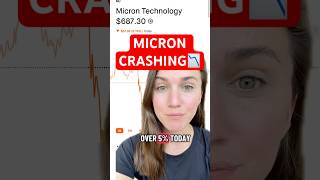 Micron crashing right now 📉