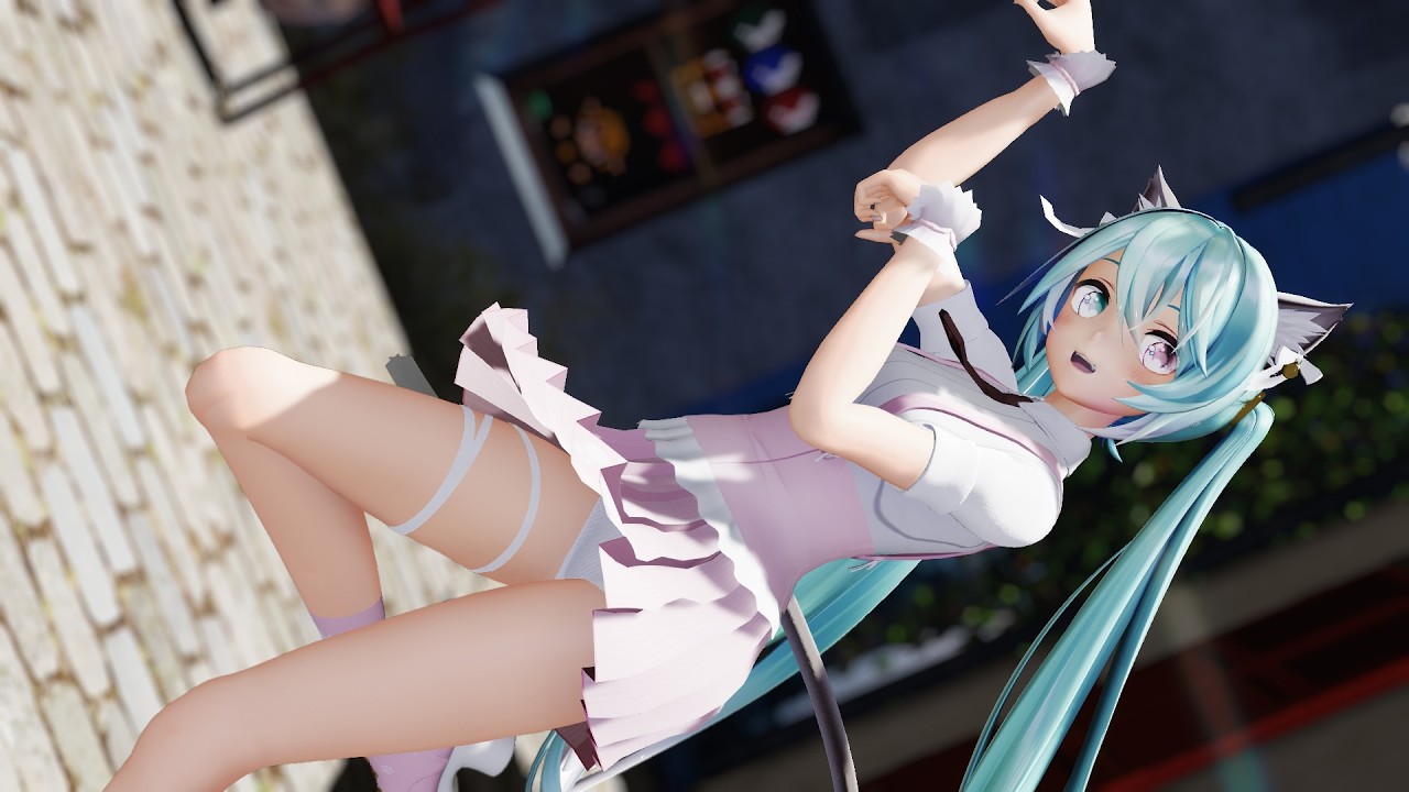 【MMD】猫耳しっぽなｙちゃんで「キャットラビング／Cat Loving」【YYB_Kitten Sketchbook Miku】