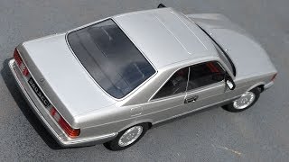 1:18 Mercedes-Benz C126 560SEC '80 silver - KK-Scale [Unboxing]