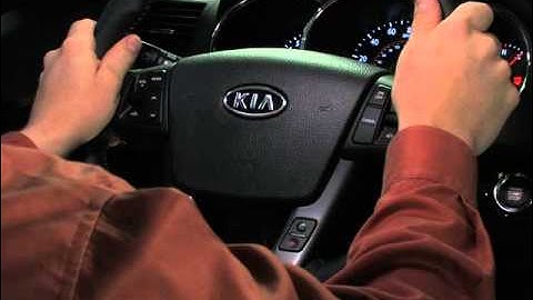 The Kia start-stop button