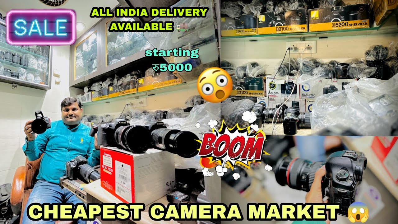 Delhi camera market मात्र 5000₹ से शुरू🔥DSLR second hand dslr