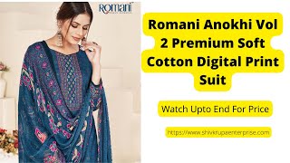 Romani Anokhi Vol 2 Premium Soft Cotton With Work Dress materials || Latest Design of Cotton Suit screenshot 4