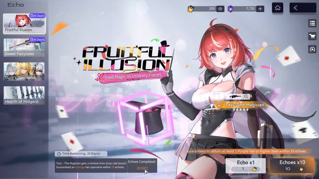 Tess The Magician Gacha Snowbreak Containment Zone