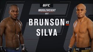 EA Sports UFC 3 - Derek Brunson vs Anderson Silva - Gameplay (HD) [1080p60FPS]