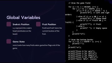 Simple snake game in C.