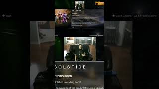 #SOLSTICE GOT ME INTO DESTINY! #lustrousarmor #FLAMEKEEPER #BUNGIEREWARDS | #animeninpo on #Twitch