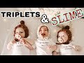 The TRIPLETS first time talking while Gemma makes edible SLIME