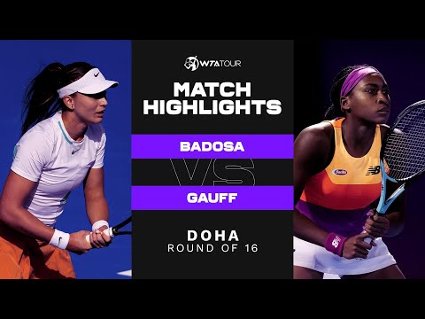 Paula Badosa vs. Coco Gauff | 2022 Doha Round of 16 | WTA Match Highlights