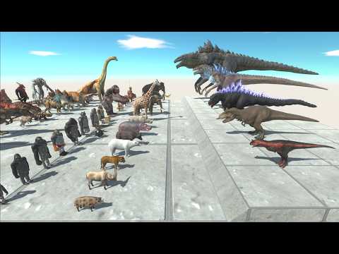 Zilla Evolution vs Factions - Animal Revolt Battle Simulator