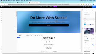 Wix Studio | Do More With Stacks | The Justify Alignment Button