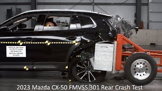 2023-2024 Mazda CX-50 FMVSS 301 Rear Crash Test (50 Mph - Video Only)