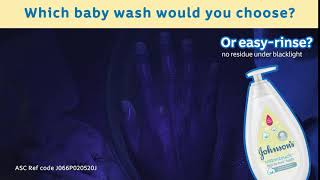 Ultralight & easy rinse! | Johnson's Cotton Touch Wash