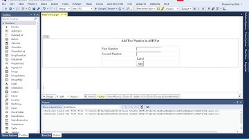 Add Two Numbers in ASP Net