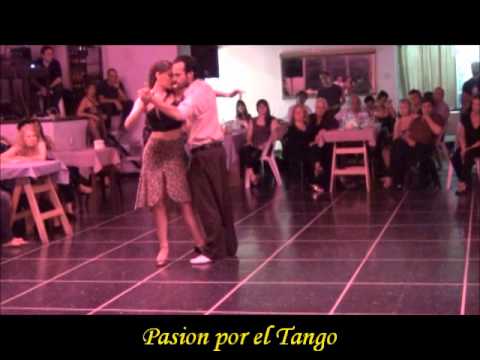 NATASHA LEWINGER Y PABLO RODRIGUEZ bailando el tango ADIOS ARRABAL en FLOREAL MILONGA