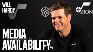 COACH WILL HARDY 2024/25 Media Day Availability 🎙️ | UTAH JAZZ