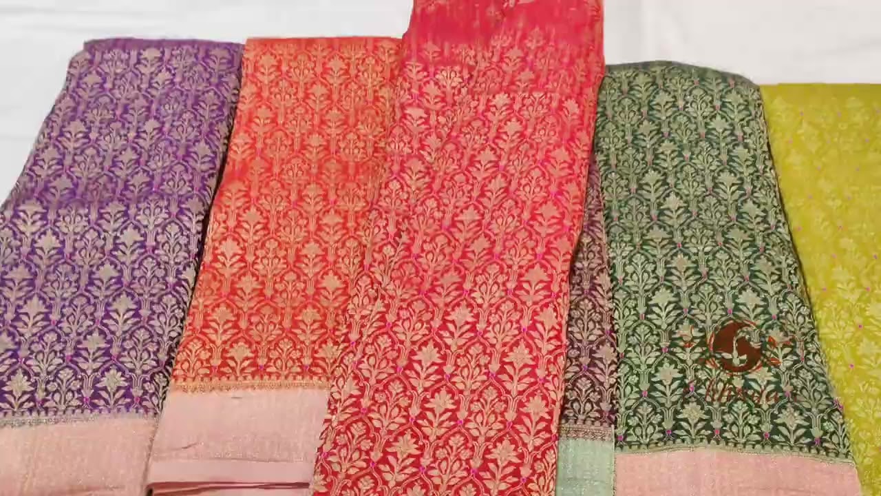 Banarasi brocade  Saree now collection ♻️♻️ #music #saree #handloom #s#silk, #purehandlooms 